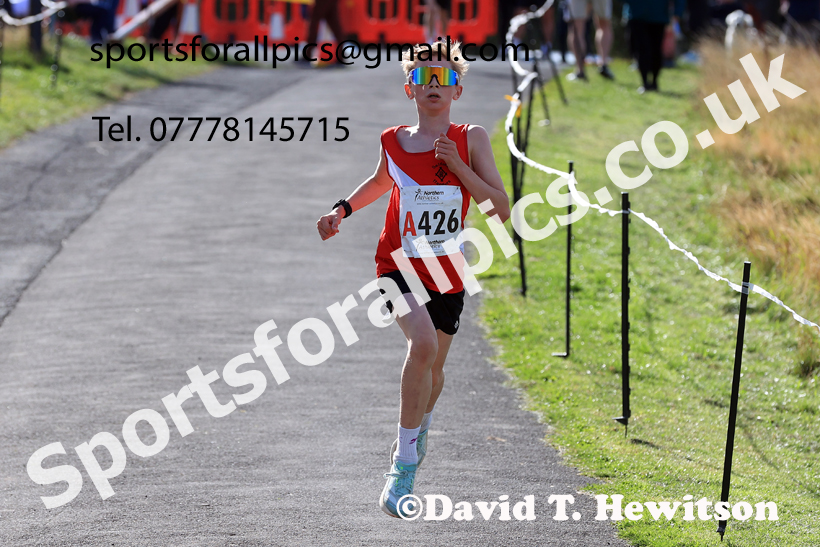 Boys Under-14s, 2026 Northern Mens 6 and Womens 4 Stage and Youngsters Relays, Silksworth, Sunderland. Photo: David T. Hewitson/Sports for All Pics